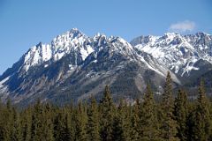 27C Mount Ishbel Morning From Trans Canada Highway Driving Between Banff And Lake Louise in Winter